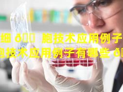 干细 🐠 胞技术应用例子（干细胞技术应用例子有哪些 🌹 ）